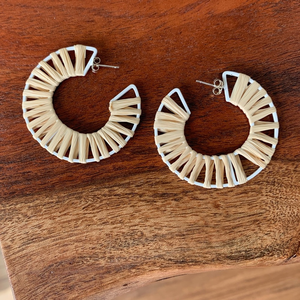 Argento Vivo woven hoop earring